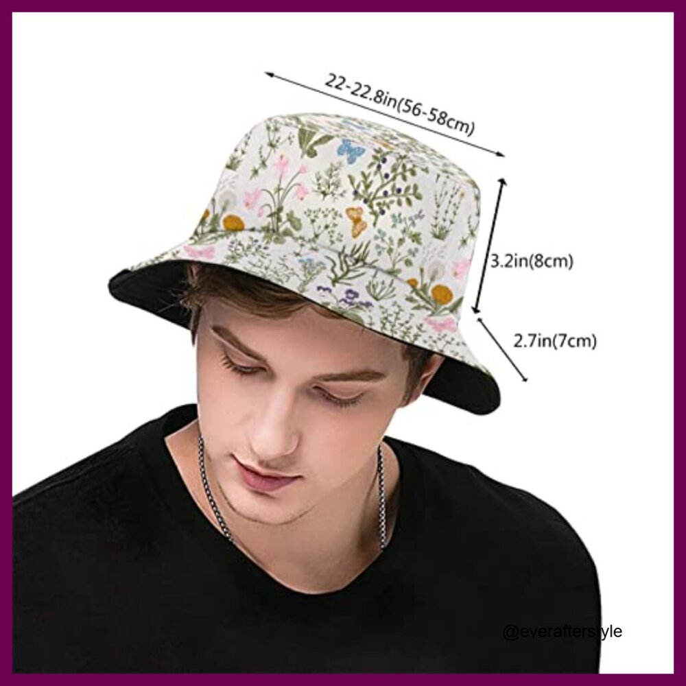 Packable Bucket Hat for Sun Protection, 100% Polyester, Unisex - Picture 3 of 5